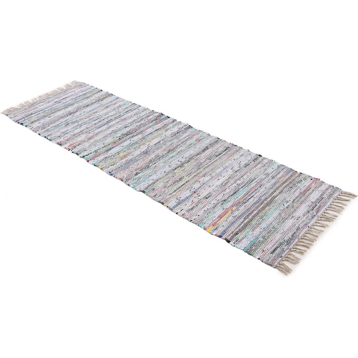 carpetfine Teppich Kelim Chindi, Wendeteppich, rechteckig, Höhe: 6 mm, handgewebt, Fleckerlteppich mit Fransen, auch vielen in Läufergrößen – Bild 3