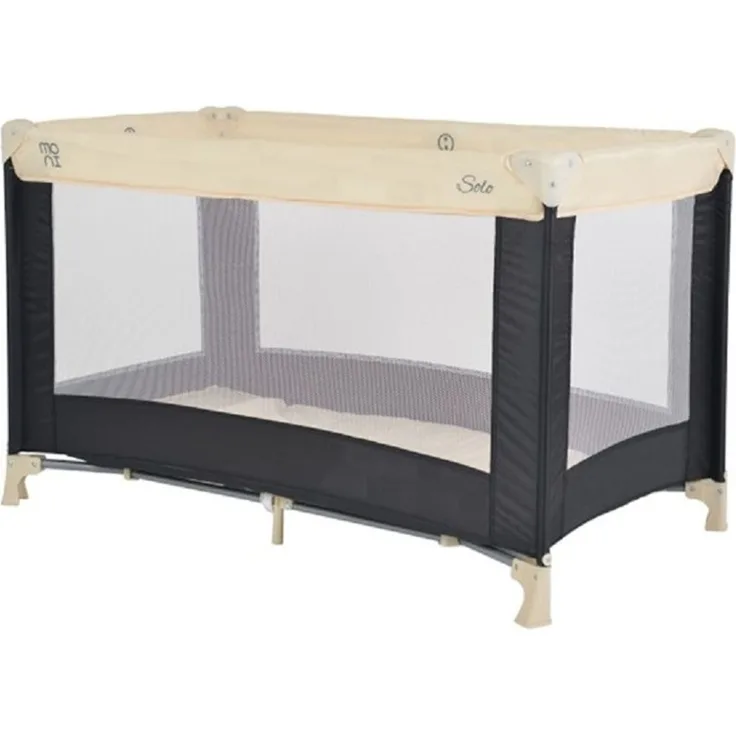 Moni Reisebett, Laufstall Solo Faltmatratze, Aufbewahrungstasche, faltbar beige