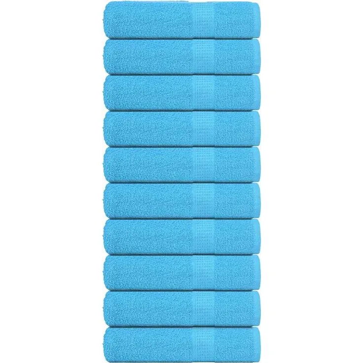 vidaXL Badetücher FROGN 10 Stk. Türkis 100x150 cm 360 g/m² 136982