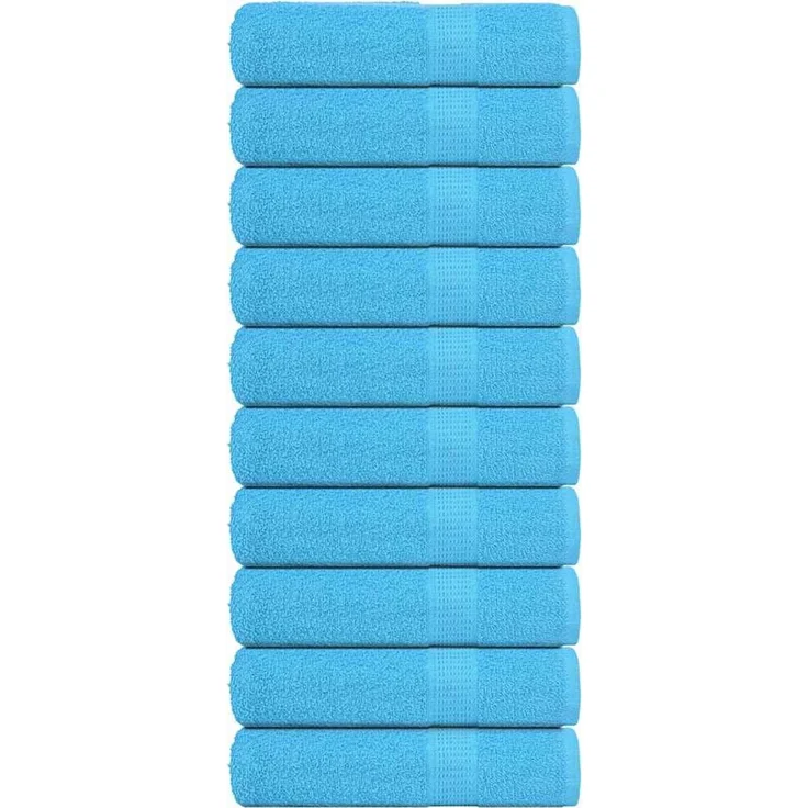 vidaXL Badetücher FROGN 10 Stk. Türkis 100x150 cm 360 g/m² 136982 – Bild 1