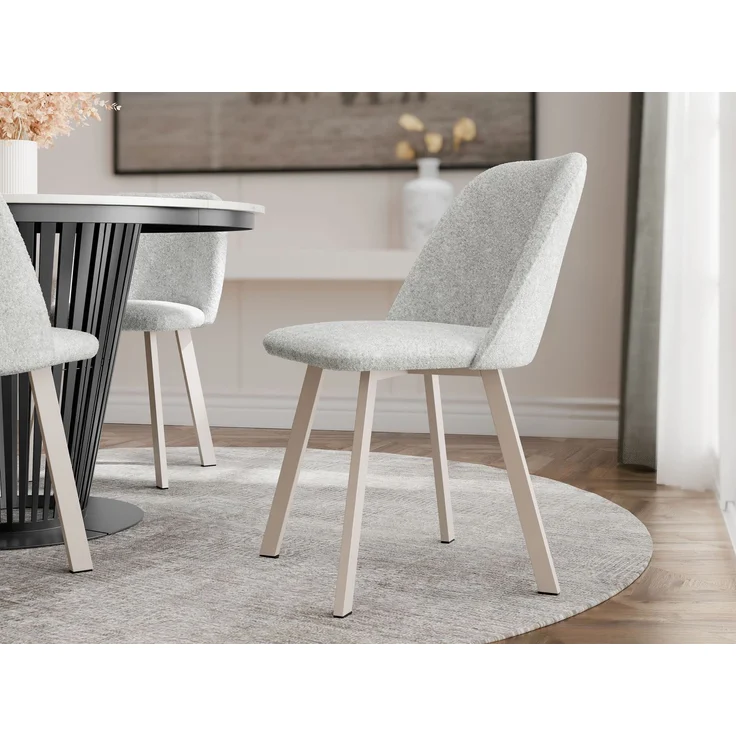 Mirjan24 Polsterstuhl K109 (Farbe: Fredo 30), 80 x 58 x 47 cm – Bild 2