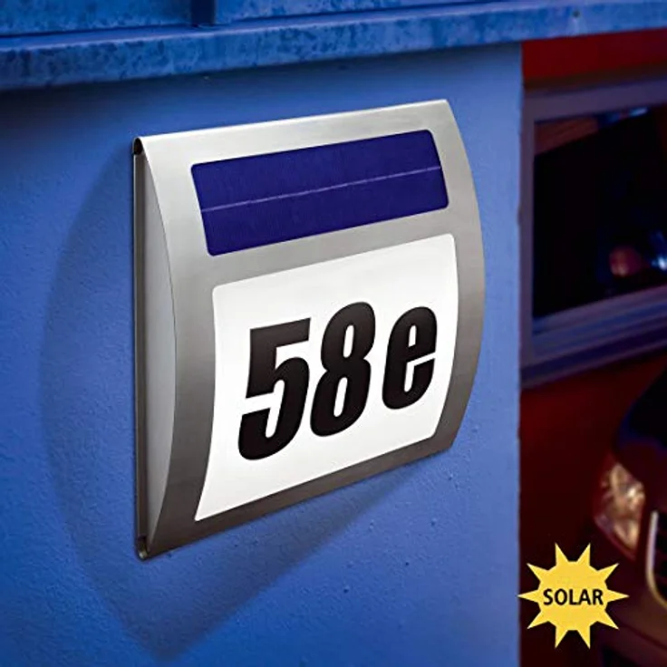 Esotec Solar Hausnummernleuchte "Wave" – Bild 6