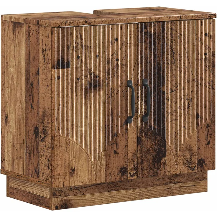 vidaXL 3-teiliges Badezimmer-Schranksystem HOORN 3 stk. Altholz 3418042 – Bild 4