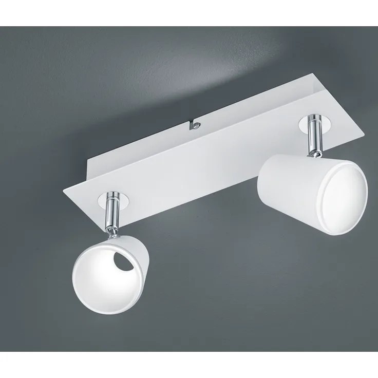 Trio Narcos A+ Deckenstrahler, LED, 2x6W, 2x550lm, weiß matt (873170231)