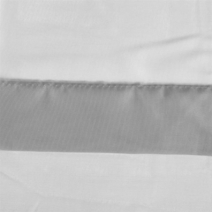 Transparente Bistrogardine Raffoptik mit Stangendurchzug in Voile, schlicht und modern in vielen verschiedenen Farben erhältlich 90 x 110 cm grau - mausgrau – Bild 3