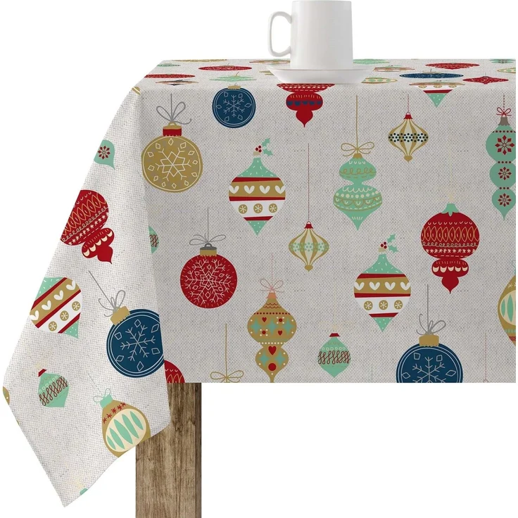 BELUM | Weihnachtstischdecke | Anti-Fleck-Tischdecke | Rechteckig Harz | Tischdecke (laminiert) | Tischdecke | Tischdecke | Heimtisch (300x140 cm)