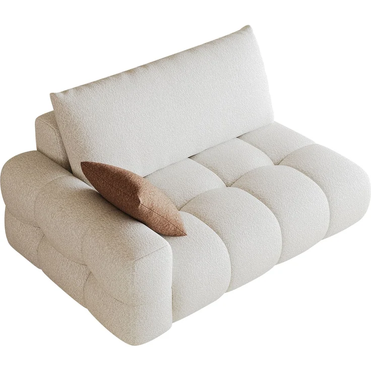 ZUBALIYA Schlafsofa, modular aufgebaut, ohne aufwendige Montage, für Wohnzimmer und Apartments, mit stabilem Untergestell – Bild 6
