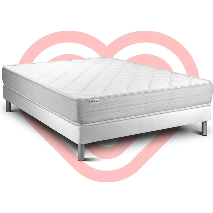 Matratzenset VITALMEMO 150 x 190 cm Bettrahmen Kit weiß – Bild 6