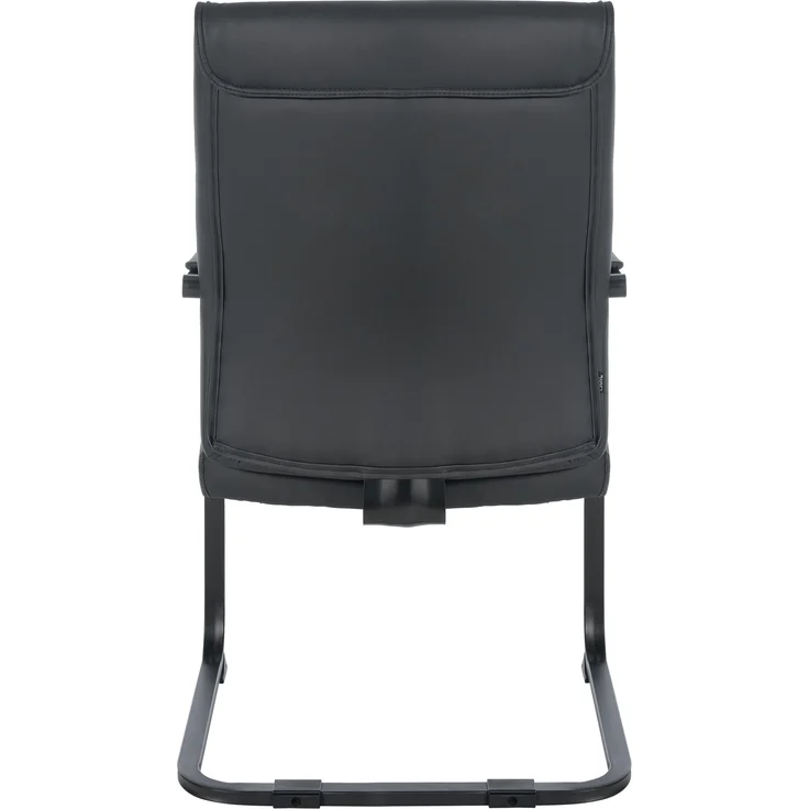 CLP Besucherstuhl XL Anubis mit Armlehne,schwarz/schwarz – Bild 4