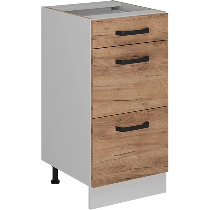 Küchenfront R-Line Goldkraft Eiche 39.6 x 70.4 cm Möbelfront für den Schubladenunterschrank Vicco – Bild 5