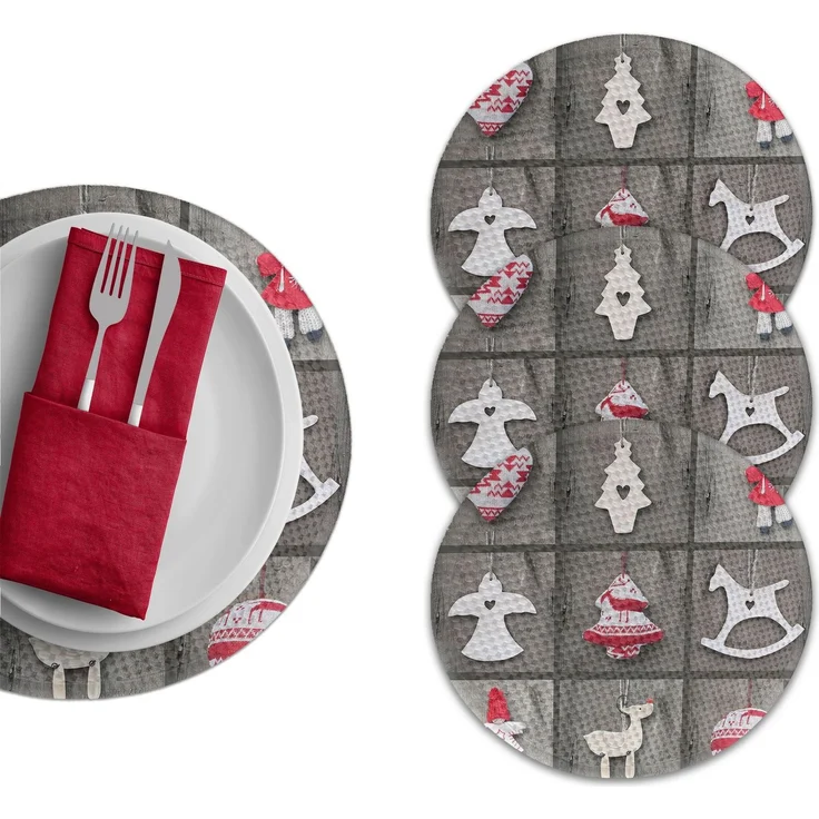 Hermia Concept '3136Supla' Tischset, Mehrfarbig, Ø 37 cm – Bild 1