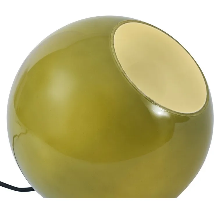 Qazqa Tischleuchte Mabel, ohne Leuchtmittel, E27, Grün, Retro, Glas, 1-flammig