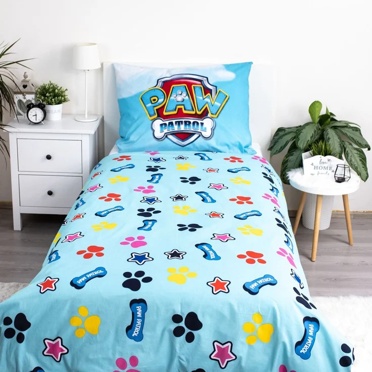 Paw Patrol Design mit Glow Effect Kuschelige Bettwäsche Baumwolle, 140x200 cm & 70x90 cm – Bild 3