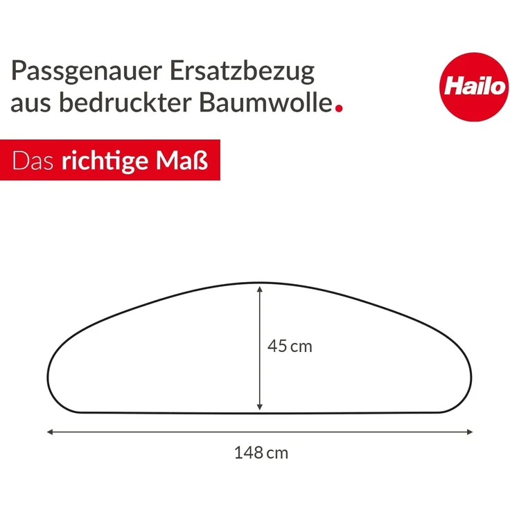 Hailo Bügeltischbezug 1338001 Swingline perfect XXL Baumwolle mit Gummizug 148 x 45 cm – Bild 3