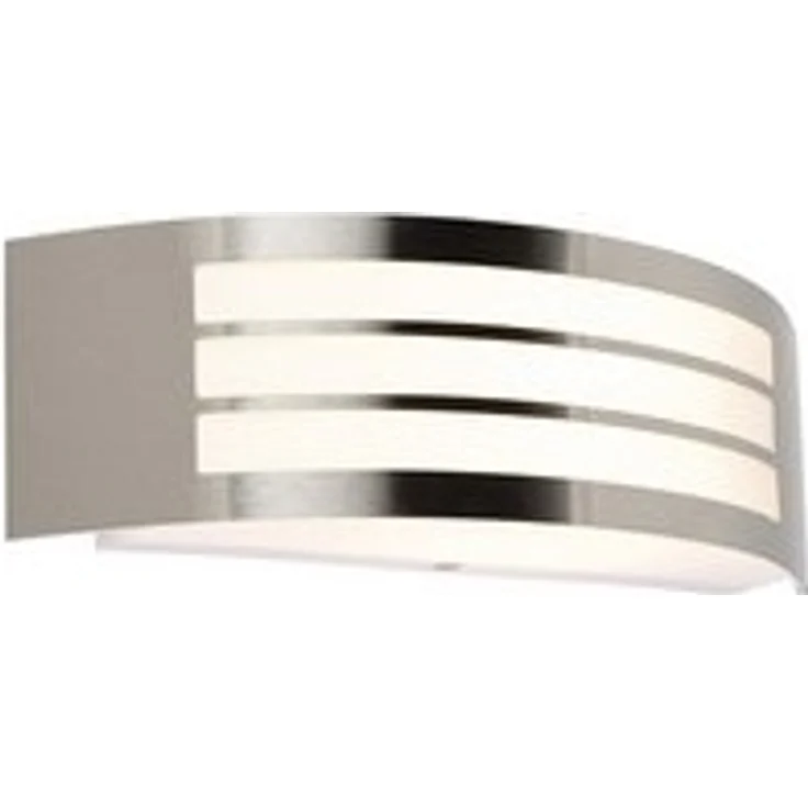 Qazqa Außen-Wandleuchte Sapphire wl, ohne Leuchtmittel, E27, Stahl, Modern, Edelstahl, 1-flammig – Bild 6