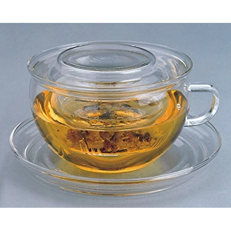 Trendglas Jena Teetasse Tea Time aus Glas mit Sieb und mit Deckel – Bild 5