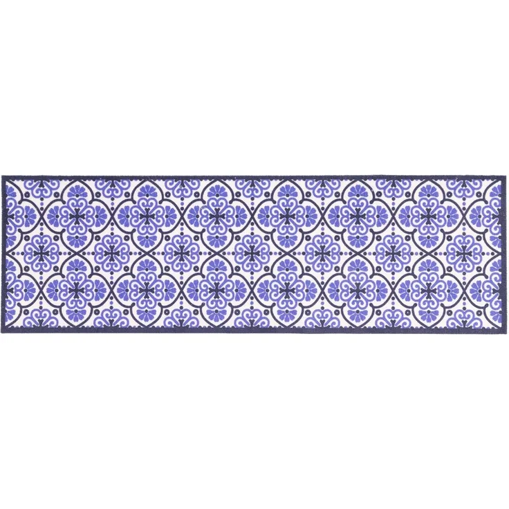Primaflor-Ideen in Textil Küchenläufer LISSABON, Made in Belgium, rechteckig, Höhe: 5 mm, Motiv Ornamente, Fliesen Design, rutschhemmend, waschbar, Küche
