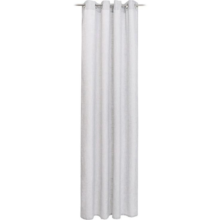 Gözze 'LINEA' Ösenvorhang, 100% Polyester silber, 140x245 cm – Bild 1