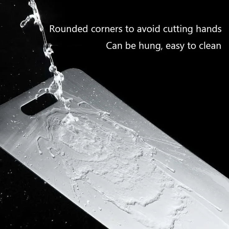 Hermia Concept '2PASCELOB' Edelstahl-Schneidebrett-Set (2-teilig), Silber, 24 x 34 cm – Bild 4