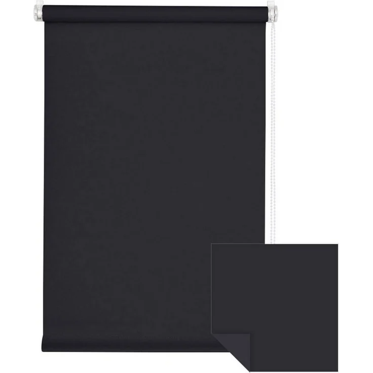 Verdunklungsrollo Klemmfix Tenebra Verdunkelungsrollo, 35x160 cm, schwarz, Victoria M, blickdicht, ohne Bohren, in Führungsschienen, Klemmfix, Verdunkelung, Mit Magnet. energiesparend – Bild 1