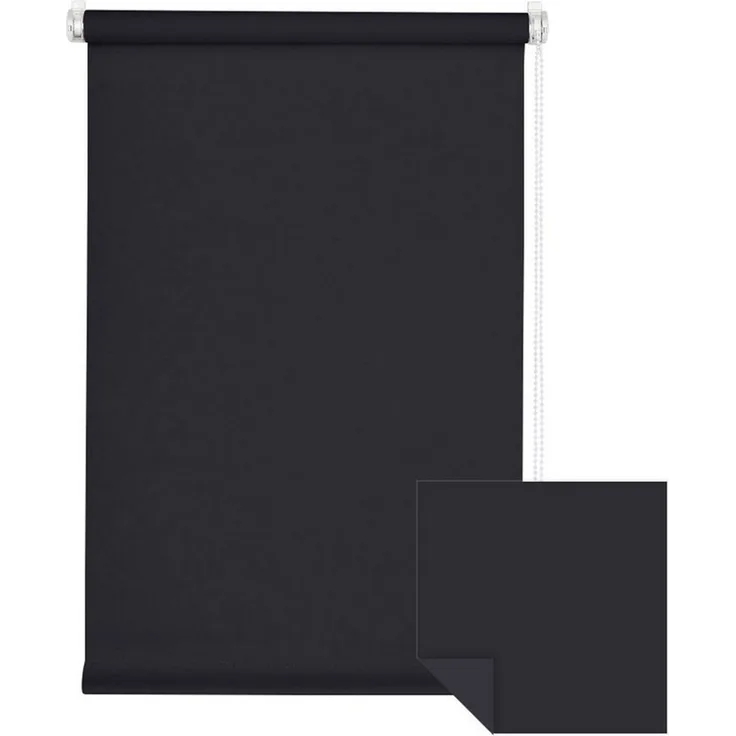 Verdunklungsrollo Klemmfix Tenebra Verdunkelungsrollo, 35x160 cm, schwarz, Victoria M, blickdicht, ohne Bohren, in Führungsschienen, Klemmfix, Verdunkelung, Mit Magnet. energiesparend