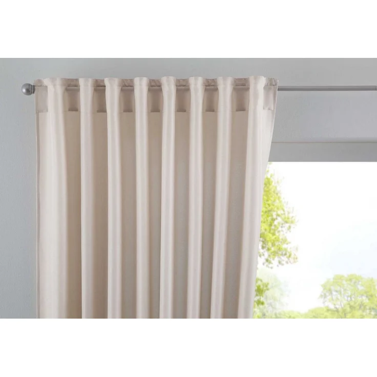 Gardinenbox Vorhang (1 St), verdecketeSchlaufen, transparent, Cationic »JENA« Blickdicht Leinen Optik Meliert extra Breit 2019037 – Bild 1