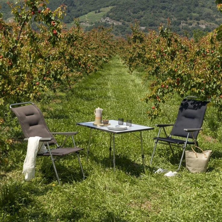 Lafuma Mobilier Kompakter Klappstuhl für unterwegs, Alu Cham, Air Comfort, Anthrazit, LFM2848-6589 – Bild 5