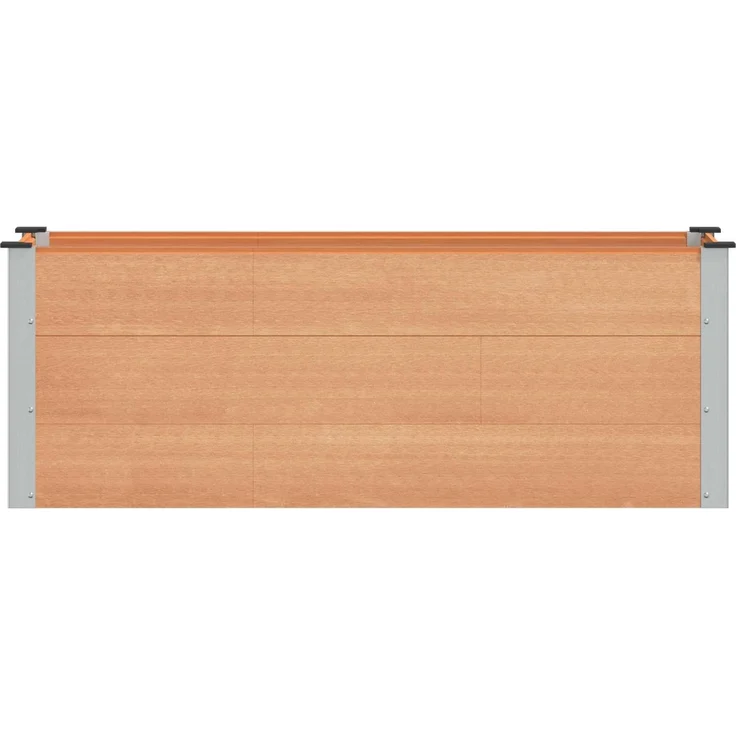 vidaXL Hochbeet Braun 150 x 50 x 54 cm WPC und Aluminium 42039000 – Bild 3