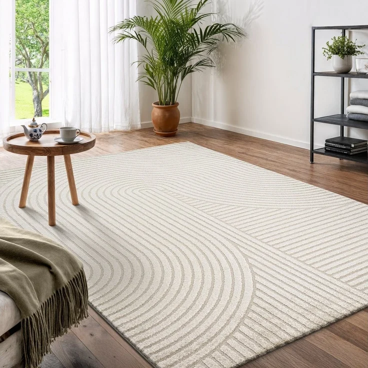 OTTO home Designteppich Eliaan 3D Optik/Hoch-Tief Effekt, rechteckig, Höhe: 14 mm, hohe Flordichte und angenehm weich, Teppich Wohnzimmer Boho Design – Bild 5