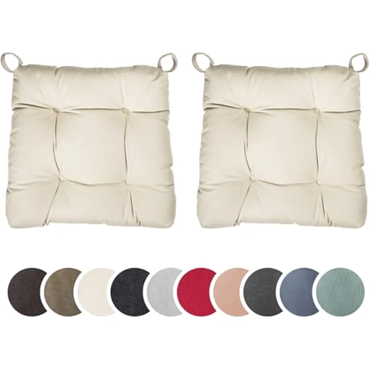 sleepling Stuhlkissen Eva, für Indoor und Outdoor, mit Klettverschluss, abriebfest und langlebig – Bild 2