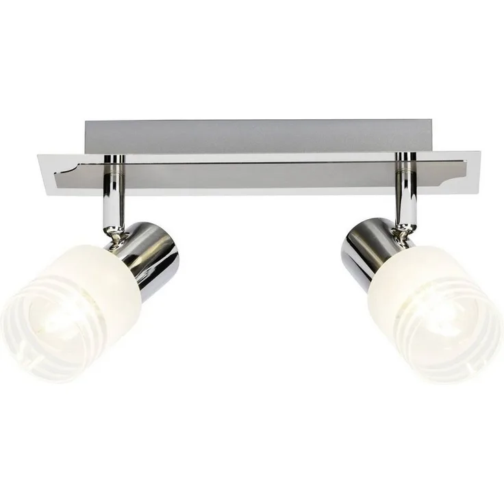 Brilliant Leuchten No. G32429-77 LED Spotbalken Lea E14 2-flammig eisen chrom weiß
