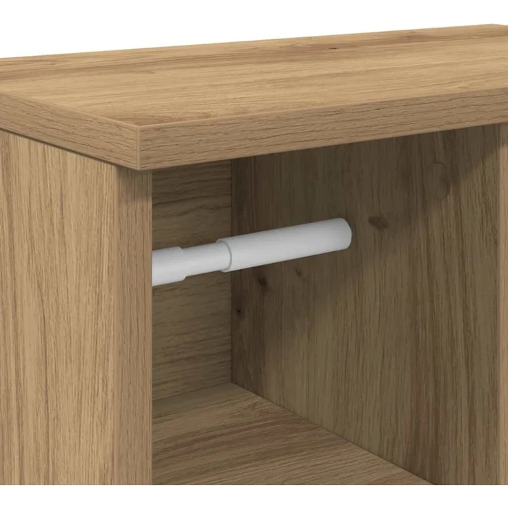 vidaXL Badezimmerschrank mit Rollenhalter Artisan-Eiche 39x22x90 cm 858532 – Bild 10