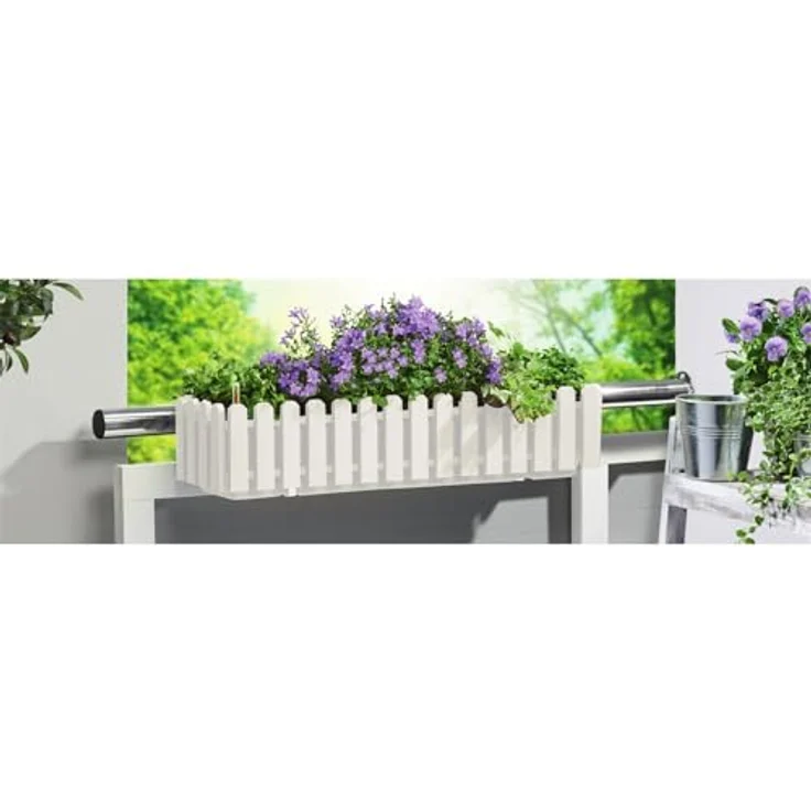 HTI-Living Blumenkasten Pflanzkasten mit Wasserspeicher Nessa (Stck, 1 St,  1 Blumenkasten), Blumenkasten mit Wasserstandsanzeige: Tests, Infos &  Preisvergleich