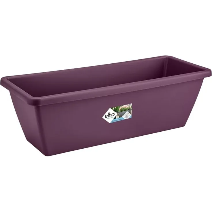 elho Barcelona Balkonkasten 90 - Übertopf für Balkon & Außen - Ø 89.8 x H 16.0 cm - Lila/Ahorn Lila