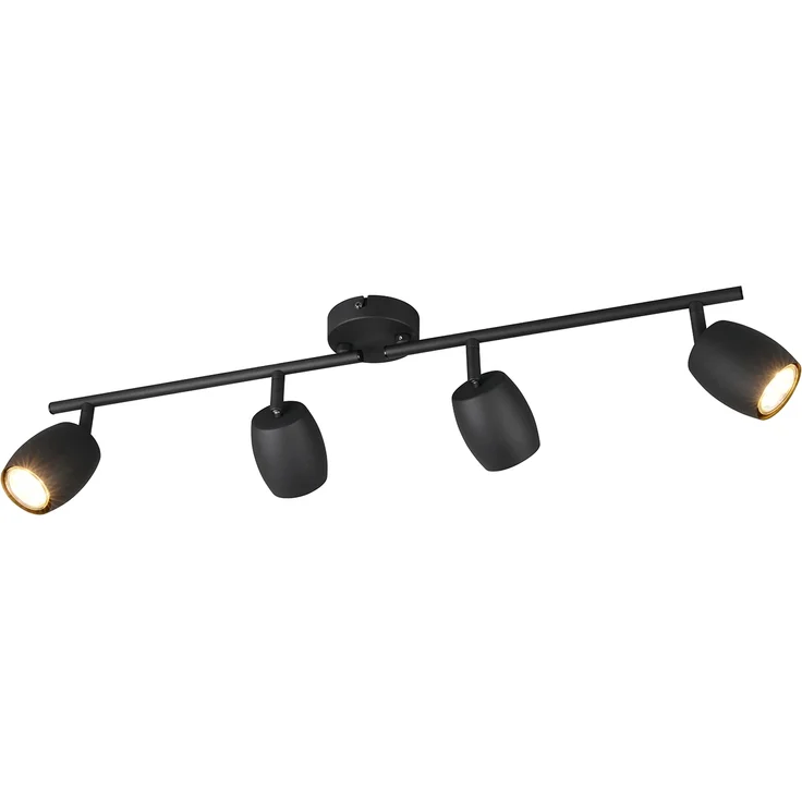Deckenstrahler NANCY 4-flammig aus Metall Schwarz, Breite 70,5cm – Bild 2