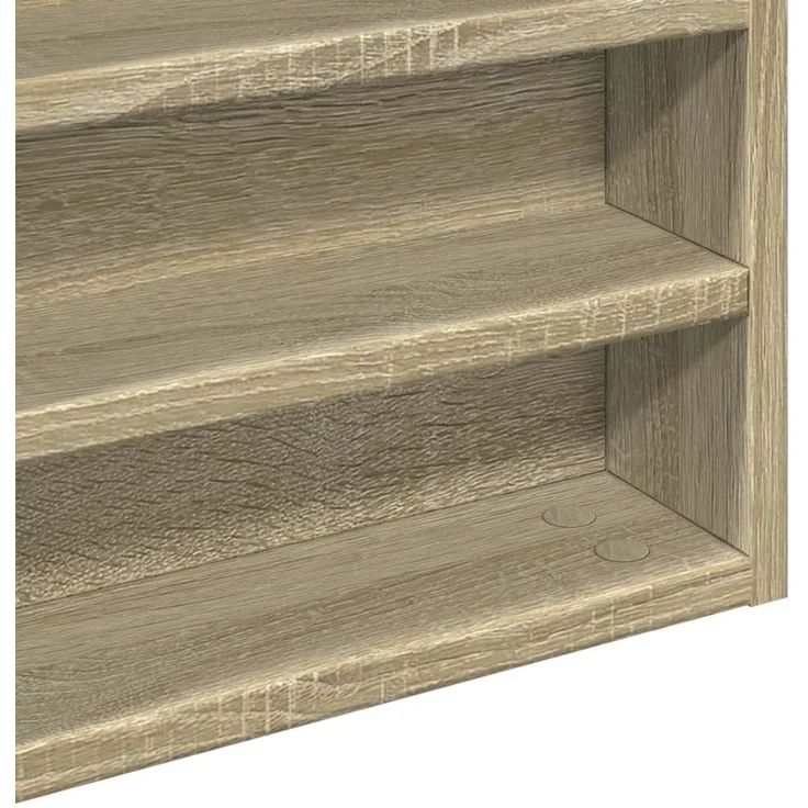 vidaXL Vitrinenschrank Sonoma-Eiche 60x8,5x58 cm Holzwerkstoff 847963 – Bild 7
