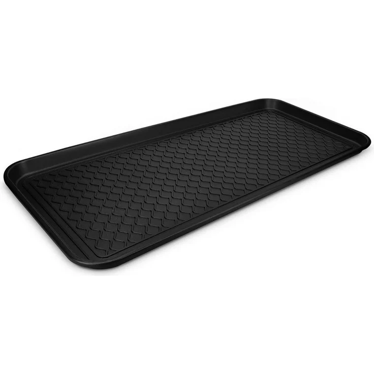 Navaris Schuhregal XL Schuhmatte Abtropfmatte 76x38x3cm Schuhablage Schuhabtropfschale, 1-tlg, Schuhwanne erhöhter Rand Schuhschale Schuhtablett Schuhunterlage – Bild 5