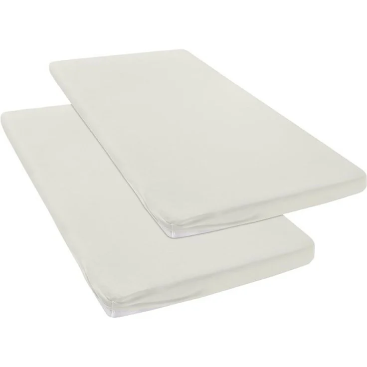 OTTO home Spannbettlaken Topper Basic, in Gr. 90x200, 140x200 oder 180x200 cm, Baumwoll-Jersey, Gummizug: rundum, (2 Stück), Baumwolle, Matratzen bis 8 cm Höhe, Bettlaken, Spannbetttuch, Laken – Bild 3