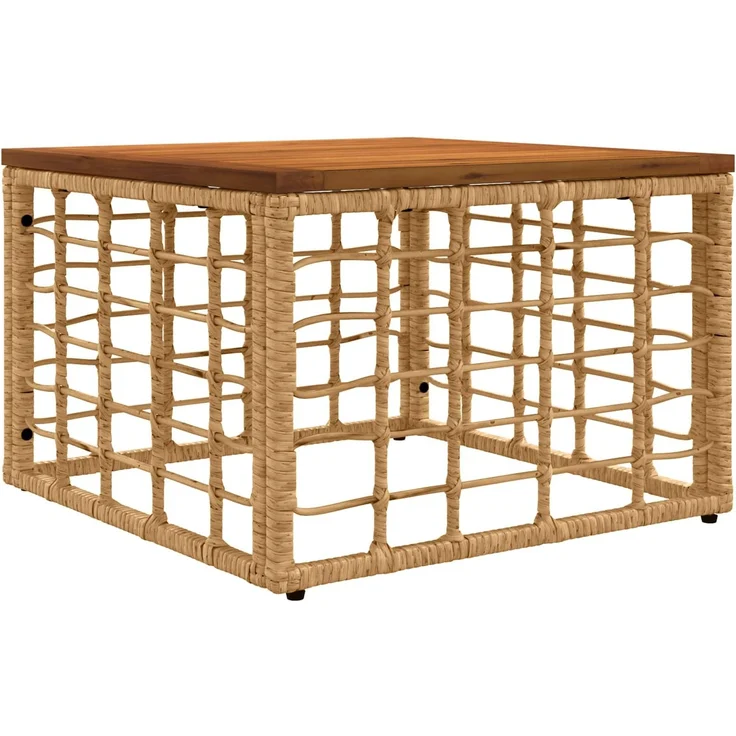 vidaXL Outdoor-Sofagarnitur 6 stk. Natürlich und Cremweiß 3437642 – Bild 5