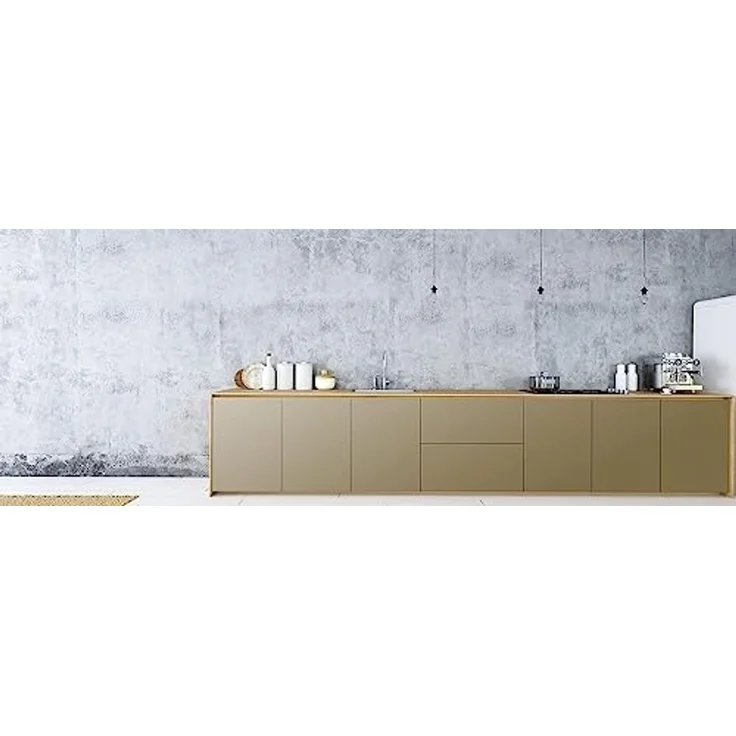 d-c-fix Möbel-Klebefolie Metallic Brass Matt, 45 cm x 1,5 m – abwaschbare und selbstklebende Deko-Folie für Küche, Schrank, Tisch & Fensterbank – glänzend & langlebig – Bild 2