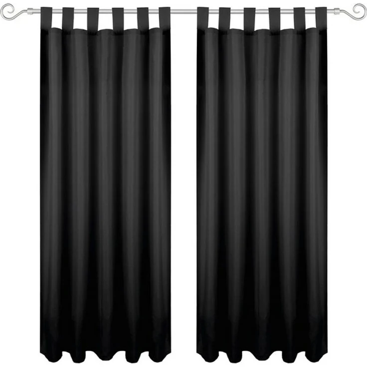 Bestlivings Gardine "Ellen" mit Schlaufen (2 St), Schlaufe, blickdicht, Polyester, einfarbig, modern, waschbar bei 30°C – Bild 4