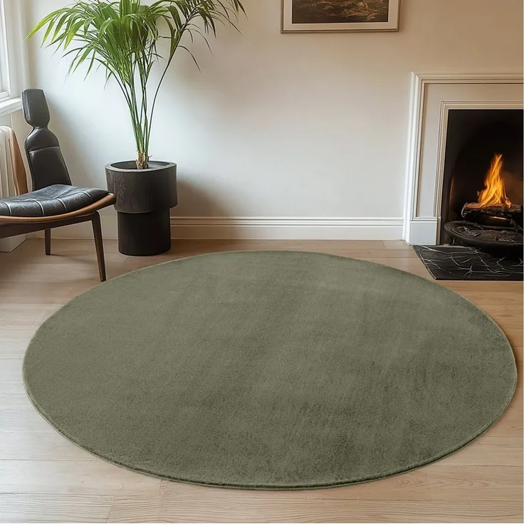 Jimri Teppich Fluffy flauschiger Teppich Läufer Hochwertige Kurzflor Teppich, Rechteckig