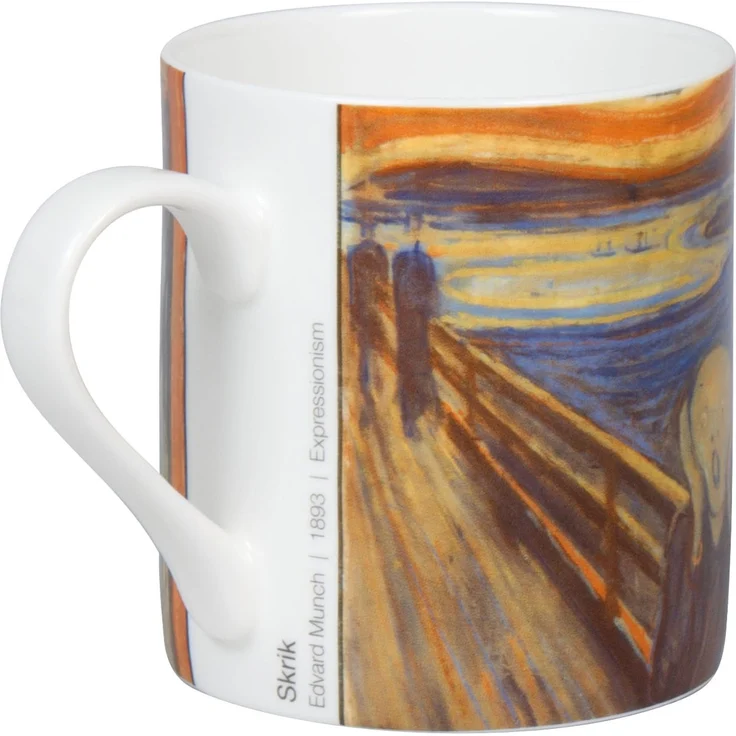 KÖNITZ Becher 1150043052 ARTselection Schrei by Edvard Munch, 400 ml, Bone China Porzellan – Bild 4