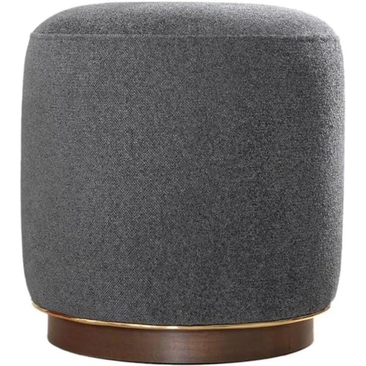 Hanah Home 'Zeone - Grey' Pouffe, Grau, 42 x 43 x 42 cm – Bild 1