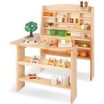 Pinolino 'Emma' Kaufladen mit 4 Schubladen, Massivholz natur, 92 x 94 x 110 cm