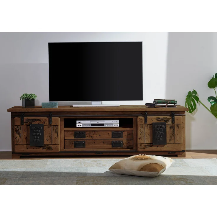 TV-Board Mango 180x55x50 braun lackiert RAILWAY #446 – Bild 2