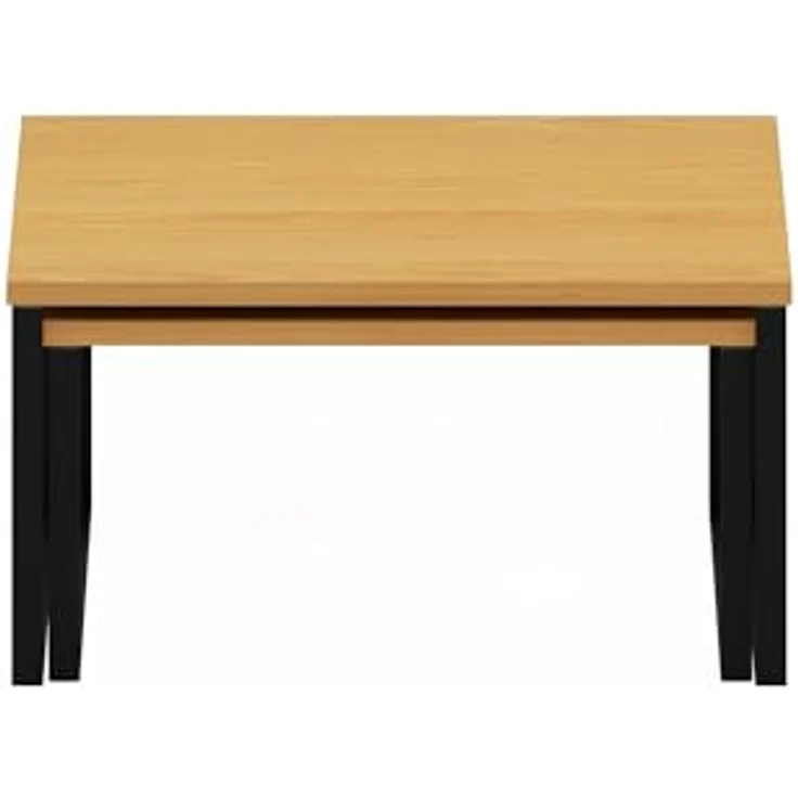 Furinno Ravel Mehrzweck erweiterbare, stapelbare Küchenarbeitsplattenregale, 2er-Set, Buche/Schwarz – Bild 7