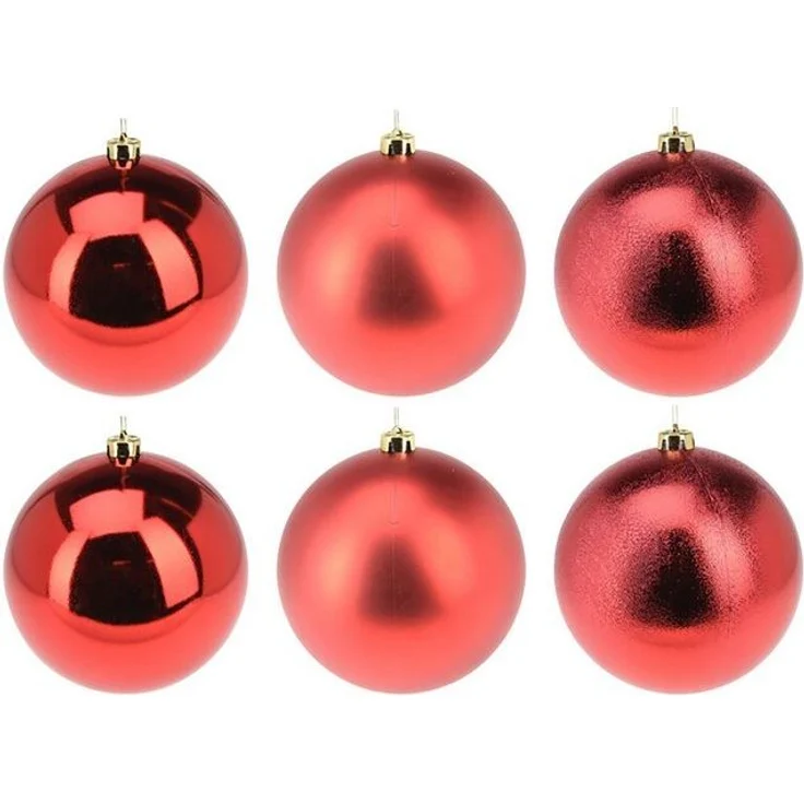 Annastore Weihnachtsbaumkugel Weihnachtskugeln aus Kunststoff zum Hängen - Wetterfest Outdoor, Christbaumkugeln für draußen, Weihnachtkugeln – Bild 2