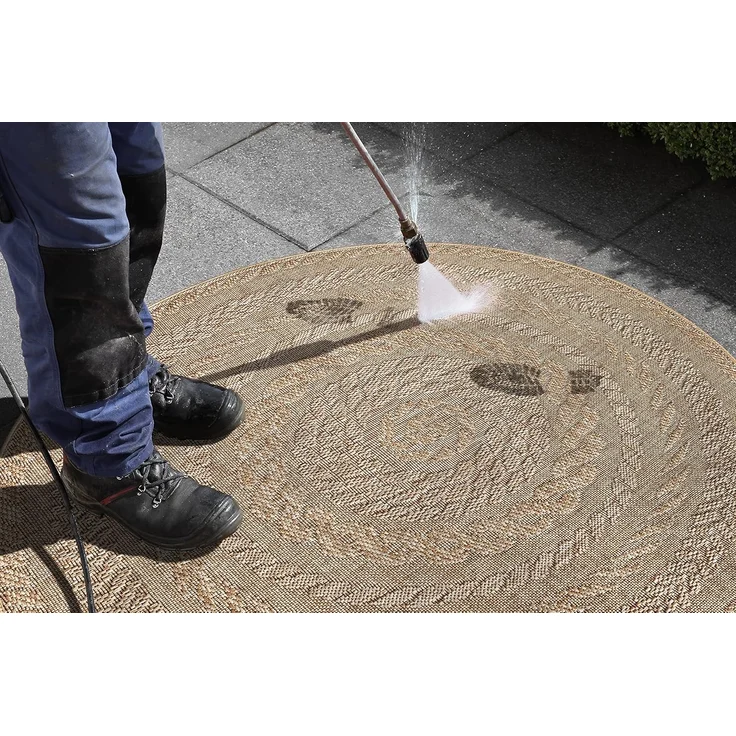 NORTHRUGS Teppich Almendro, rund, Höhe: 6 mm, Sisal Optik, Robust, Pflegeleicht, Flachgewebe – Bild 4