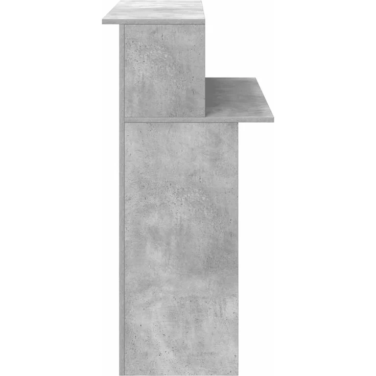 vidaXL Empfangstheke Betongrau 100x50x103,5 cm Holzwerkstoff 859027 – Bild 5
